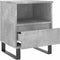 vidaXL - Nachtkastjes - 2 - st - 40x35x50 - cm - bewerkt - hout - betongrijs