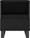vidaXL - Nachtkastjes - 2 - st - 40x35x50 - cm - bewerkt - hout - zwart