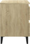 vidaXL - Nachtkastjes - 2 - st - 40x35x50 - cm - bewerkt - hout - sonoma - eikenkleurig