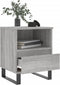 vidaXL - Nachtkastjes - 2 - st - 40x35x50 - cm - bewerkt - hout - grijs - sonoma - eiken
