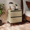 vidaXL - Nachtkastjes - 2 - st - 40x35x50 - cm - bewerkt - hout - sonoma - eikenkleurig