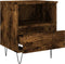 vidaXL - Nachtkastjes - 2 - st - 40x35x50 - cm - bewerkt - hout - gerookt - eikenkleurig