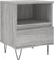 vidaXL - Nachtkastjes - 2 - st - 40x35x50 - cm - bewerkt - hout - grijs - sonoma - eiken