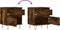 vidaXL - Nachtkastjes - 2 - st - 40x35x50 - cm - bewerkt - hout - gerookt - eikenkleurig