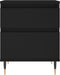 vidaXL - Nachtkastjes - 2 - st - 40x35x50 - cm - bewerkt - hout - zwart
