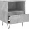 vidaXL - Nachtkastjes - 2 - st - 40x35x50 - cm - bewerkt - hout - betongrijs