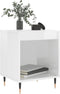 vidaXL - Nachtkastjes - 2 - st - 40x35x50 - cm - bewerkt - hout - hoogglans - wit