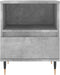 vidaXL - Nachtkastjes - 2 - st - 40x35x50 - cm - bewerkt - hout - betongrijs
