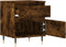 vidaXL - Nachtkastjes - 2 - st - 40x35x50 - cm - bewerkt - hout - gerookt - eikenkleurig