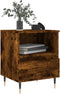 vidaXL - Nachtkastjes - 2 - st - 40x35x50 - cm - bewerkt - hout - gerookt - eikenkleurig