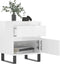 vidaXL - Nachtkastjes - 2 - st - 40x35x50 - cm - bewerkt - hout - hoogglans - wit