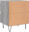 vidaXL - Nachtkastjes - 2 - st - 40x35x50 - cm - bewerkt - hout - grijs - sonoma - eiken