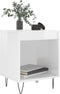 vidaXL - Nachtkastjes - 2 - st - 40x35x50 - cm - bewerkt - hout - hoogglans - wit