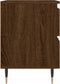 vidaXL - Nachtkastjes - 2 - st - 40x35x50 - cm - bewerkt - hout - bruin - eikenkleur