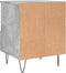 vidaXL - Nachtkastjes - 2 - st - 40x35x50 - cm - bewerkt - hout - betongrijs