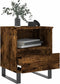 vidaXL - Nachtkastjes - 2 - st - 40x35x50 - cm - bewerkt - hout - gerookt - eikenkleurig