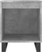 vidaXL - Nachtkastjes - 2 - st - 40x35x50 - cm - bewerkt - hout - betongrijs