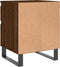 vidaXL - Nachtkastjes - 2 - st - 40x35x50 - cm - bewerkt - hout - bruin - eikenkleur