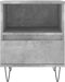 vidaXL - Nachtkastjes - 2 - st - 40x35x50 - cm - bewerkt - hout - betongrijs
