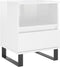 vidaXL - Nachtkastjes - 2 - st - 40x35x50 - cm - bewerkt - hout - hoogglans - wit
