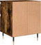 vidaXL - Nachtkastjes - 2 - st - 40x35x50 - cm - bewerkt - hout - gerookt - eikenkleurig