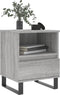 vidaXL - Nachtkastjes - 2 - st - 40x35x50 - cm - bewerkt - hout - grijs - sonoma - eiken