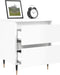 vidaXL - Nachtkastjes - 2 - st - 40x35x50 - cm - bewerkt - hout - hoogglans - wit