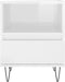 vidaXL - Nachtkastjes - 2 - st - 40x35x50 - cm - bewerkt - hout - hoogglans - wit