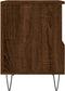 vidaXL - Nachtkastjes - 2 - st - 40x35x50 - cm - bewerkt - hout - bruin - eikenkleur