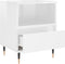 vidaXL - Nachtkastjes - 2 - st - 40x35x50 - cm - bewerkt - hout - hoogglans - wit