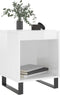 vidaXL - Nachtkastjes - 2 - st - 40x35x50 - cm - bewerkt - hout - hoogglans - wit