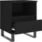 vidaXL - Nachtkastjes - 2 - st - 40x35x50 - cm - bewerkt - hout - zwart