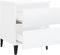 vidaXL - Nachtkastjes - 2 - st - 40x35x50 - cm - bewerkt - hout - hoogglans - wit