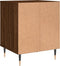 vidaXL - Nachtkastjes - 2 - st - 40x35x50 - cm - bewerkt - hout - bruin - eikenkleur