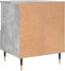 vidaXL - Nachtkastjes - 2 - st - 40x35x50 - cm - bewerkt - hout - betongrijs