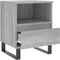 vidaXL - Nachtkastjes - 2 - st - 40x35x50 - cm - bewerkt - hout - grijs - sonoma - eiken