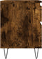 vidaXL - Nachtkastjes - 2 - st - 40x35x50 - cm - bewerkt - hout - gerookt - eikenkleurig