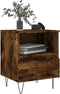 vidaXL - Nachtkastjes - 2 - st - 40x35x50 - cm - bewerkt - hout - gerookt - eikenkleurig