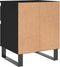 vidaXL - Nachtkastjes - 2 - st - 40x35x50 - cm - bewerkt - hout - zwart