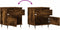 vidaXL - Nachtkastjes - 2 - st - 40x35x50 - cm - bewerkt - hout - gerookt - eikenkleurig