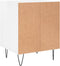 vidaXL - Nachtkastjes - 2 - st - 40x35x50 - cm - bewerkt - hout - hoogglans - wit
