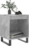 vidaXL - Nachtkastjes - 2 - st - 40x35x50 - cm - bewerkt - hout - betongrijs