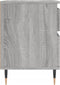 vidaXL - Nachtkastjes - 2 - st - 40x35x50 - cm - bewerkt - hout - grijs - sonoma - eiken