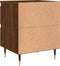 vidaXL - Nachtkastjes - 2 - st - 40x35x50 - cm - bewerkt - hout - bruin - eikenkleur