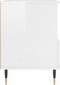 vidaXL - Nachtkastjes - 2 - st - 40x35x50 - cm - bewerkt - hout - hoogglans - wit