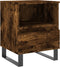 vidaXL - Nachtkastjes - 2 - st - 40x35x50 - cm - bewerkt - hout - gerookt - eikenkleurig