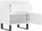 vidaXL - Nachtkastjes - 2 - st - 40x35x50 - cm - bewerkt - hout - hoogglans - wit