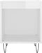 vidaXL - Nachtkastjes - 2 - st - 40x35x50 - cm - bewerkt - hout - hoogglans - wit