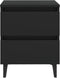 vidaXL - Nachtkastjes - 2 - st - 40x35x50 - cm - bewerkt - hout - zwart