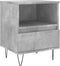 vidaXL - Nachtkastjes - 2 - st - 40x35x50 - cm - bewerkt - hout - betongrijs